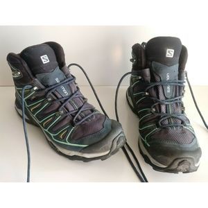 Salomon X-Ultra 2 Mid GTX Blue Hiking Boots 10